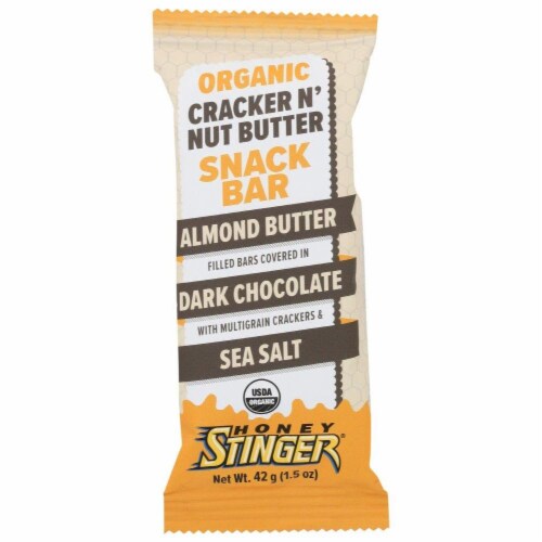 Honey Stinger Cracker 'N Nut Butter Bar Perspective: front