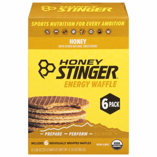 Honey Stinger® Organic Honey Waffle Perspective: front