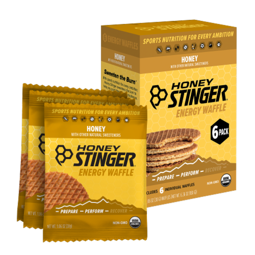 Honey Stinger® Organic Honey Waffle Perspective: front