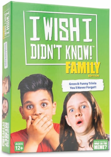 What Do You Meme? I Wish I Didn't Know! Family Edition Board Game Perspective: front