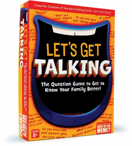 What Do You Meme? Let's Get Talking Family Party Game Perspective: front