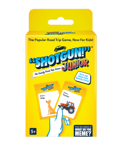 Shotgun! Jr. Family Card Game by What Do You Meme? Perspective: front