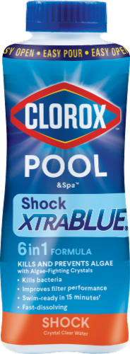 Clorox Pool & Spa Shock XtraBlue 6-In-1 Pool Treatment Perspective: front