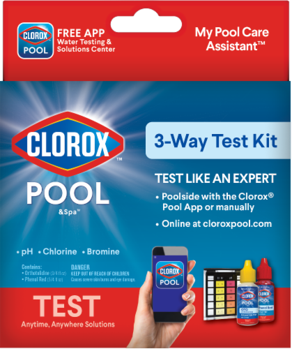 Clorox Pool & Spa™ 3-Way Test Kit Perspective: front