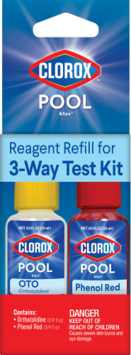 Clorox Pool & Spa Reagant Refill for 3-Way Test Kit Perspective: front