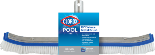 Clorox Pool & Spa Push & Click Deluxe Metal Brush Perspective: front