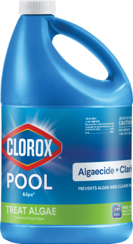 Clorox Pool & Spa Algaecide and Clarifier Perspective: front