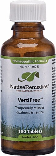 Native Remedies® VertiFree™ Homeopathic Formula Tablets Perspective: front