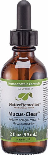 Native Remedies  Mucus-Clear™ Homeopathic Formula Perspective: front