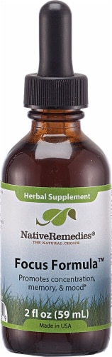 Native Remedies Focus Formula Herbal Supplement Perspective: front