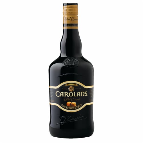Carolans Salted Caramel Cream Liqueur Perspective: front
