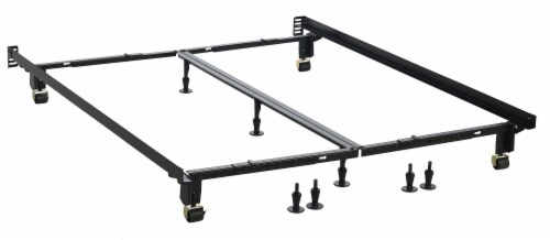 Mega Multi-Fit Bed Frame Twin/Full/Queen/King/Cal. King Heavy Duty in Coffee Perspective: front