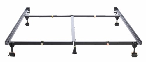 Premium Clamp Style Bed Frame Twin/Full/Queen/Cal King/E. King with 6 Legs Perspective: front