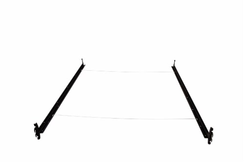 Hollywood Bed Frame Hook On Bed Rails Twin/Full in Coffee Perspective: front