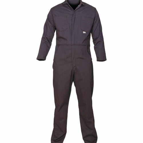 Chicago Protective Apparel Flame-Resistant Coverall,Navy Blue,2XL 605-USN-2XL Perspective: front