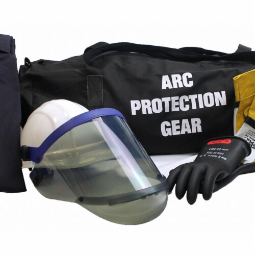 Chicago Protective Apparel Arc Flash Jacket and Bib Kit,Navy,3XL AG-12 -3XL Perspective: front
