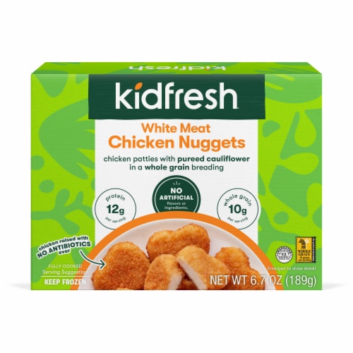 Kidfresh Super Duper Frozen Chicken Nuggets Perspective: front