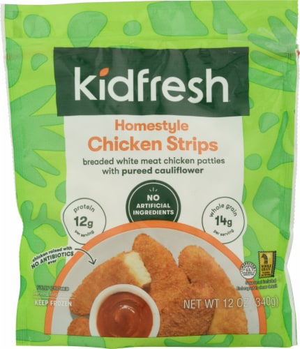 Kidfresh Homestyle Frozen Chicken Strips Perspective: front