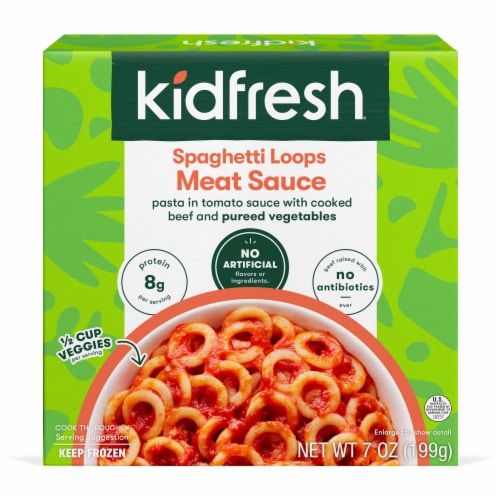 Kidfresh® Spaghetti Loops Meat Sauce Perspective: front