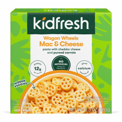 Kidfresh Wagon Wheels Mac 'n Cheese Perspective: front