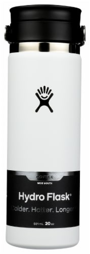 Hydro Flask® Wide Mouth Flex Sip Lid White 20 oz Perspective: front