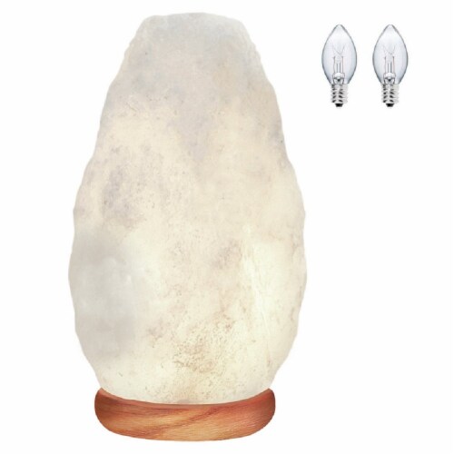Himalayan Glow Salt Lamp - White Perspective: front