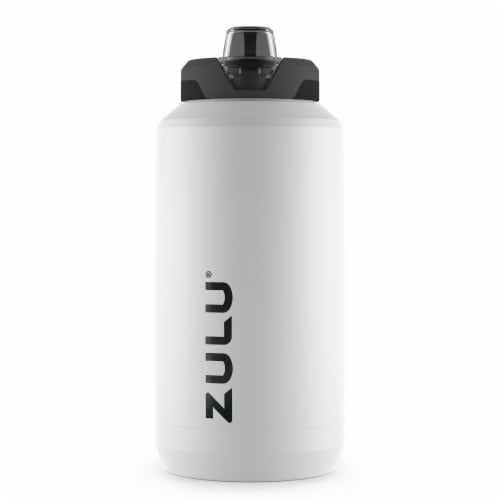 ZULU® Goals 64 Fluid Ounce Stainless Steel Water Bottle - Black Perspective: front