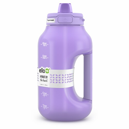 Zulu Guardian Purple Half Gallon Water Bottle with Hydration Tracker 64 oz