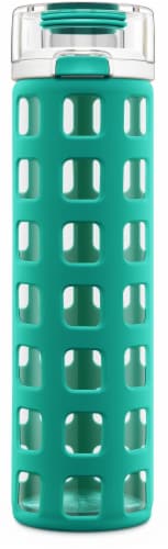 Ello Syndicate Glass Water Bottle - Mint Perspective: front