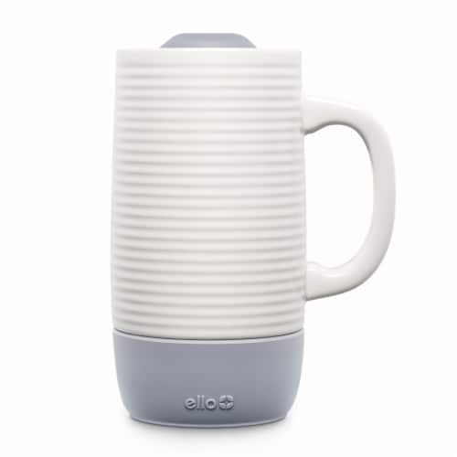 Ello Jane Ceramic Travel Mug - Gray Perspective: front