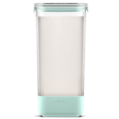 Ello Plastic Canister Food Storage - Yucca Perspective: front