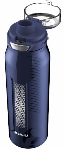 Ello Riley Junior Stainless Steel Water Bottle - Blue, 12 oz - Kroger