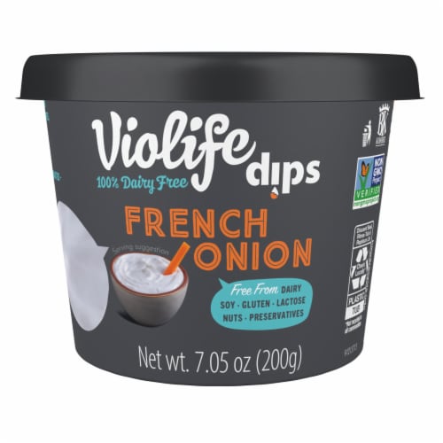 Violife Vegan French Onion Dip Perspective: front