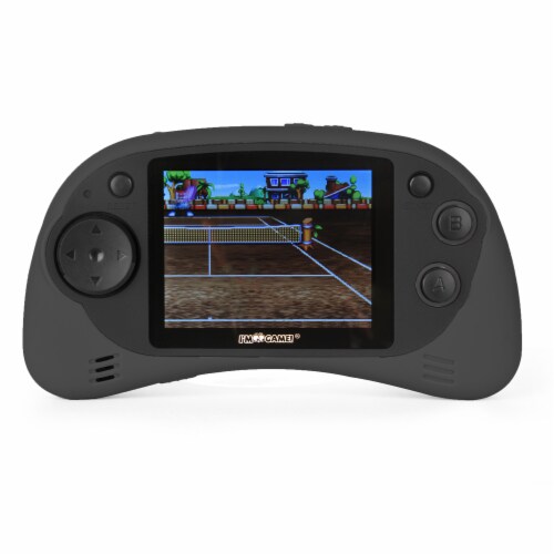 I'm Game GP120 Game Console with 120 16-Bit Built-in Games - Black Perspective: front