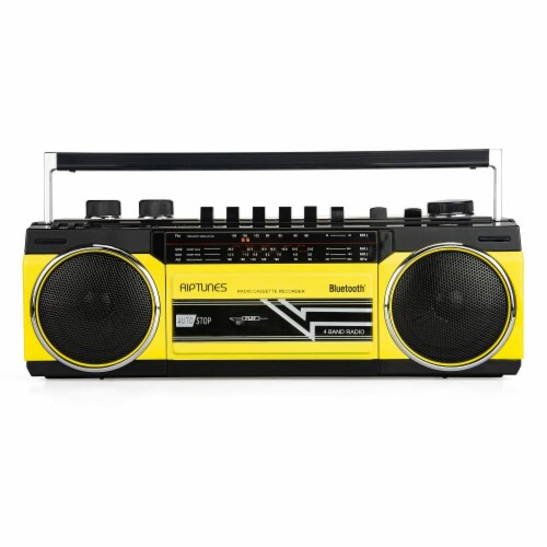 Riptunes Blt Retro Cassette Radio Sd/usb Perspective: front