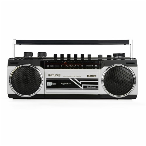 Riptunes Blt Retro Cassette Radio Sd/usb Perspective: front