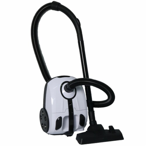 Impecca Bagged Canister Vacuum Cleaner - White Perspective: front