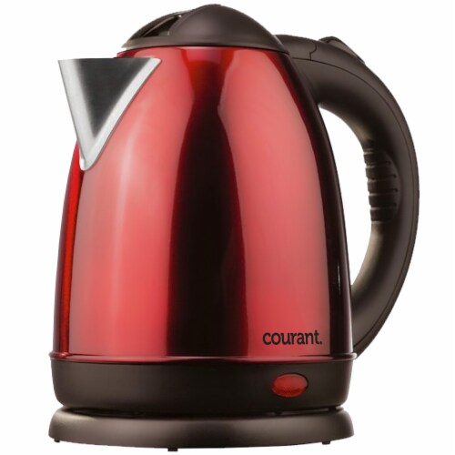 Courant 1.5 Liter Cordless Stainless Steel Electric Kettle Red 1 Metro Market