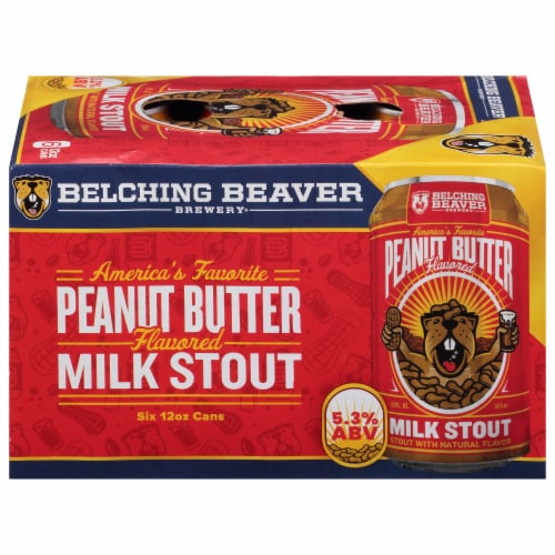 Belching Beaver Brewery Peanut Butter Milk Stout Perspective: front