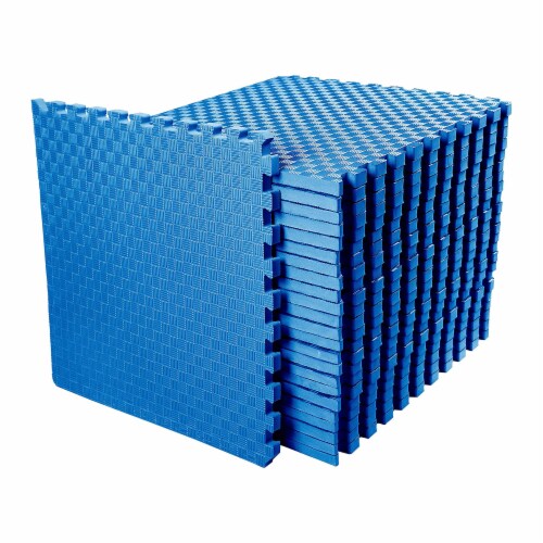 BalanceFrom Fitness 72 Sq Ft Interlocking EVA Foam Exercise Mat Tiles,  Blue, 1 Piece - Kroger