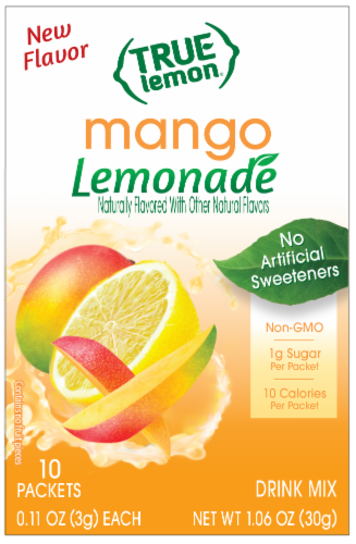 True Lemon® Mango Lemonade Drink Mix Perspective: front