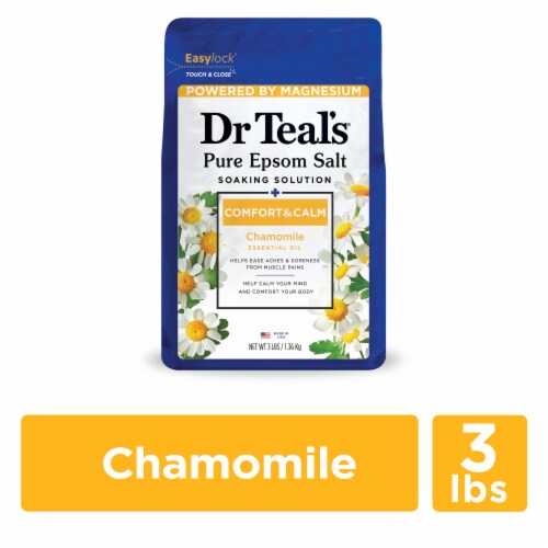 Dr Teal's® Comfort & Calm Epsom Salt Magnesium Soak with Chamomile Essential Oil Perspective: front