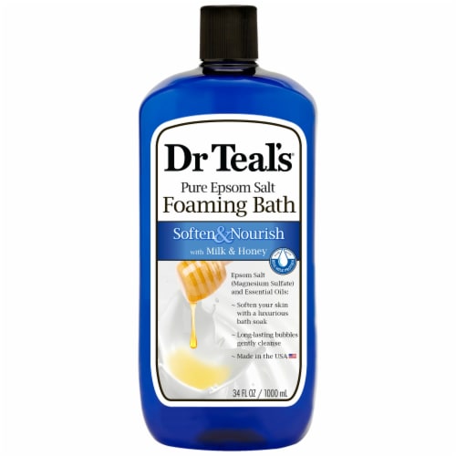 Dr Teal's Soften & Nourish Foaming Milk Bath Perspective: front