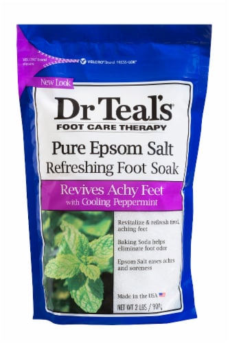 Dr Teal's® Cooling Peppermint Epsom Salt Refreshing Foot Soak Perspective: front