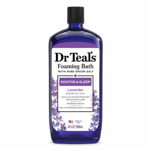 Dr Teal's® Soothe & Sleep Lavender Epsom Salt Foaming Bath Perspective: front