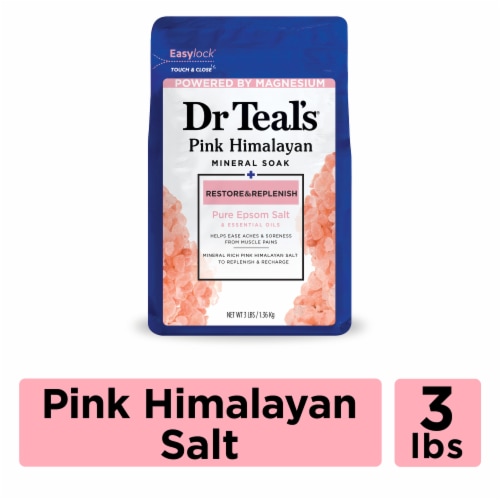 Dr Teal's® Restore & Replenish Pink Himalayan Mineral Soak Perspective: front