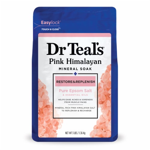 Dr Teal's® Restore & Replenish Pink Himalayan Mineral Soak Perspective: front