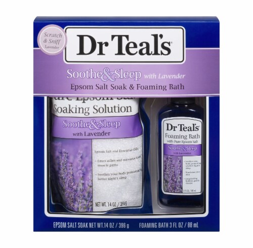 Dr Teals Soothe And Sleep With Lavender Epsom Salt Soak And Foaming Bath