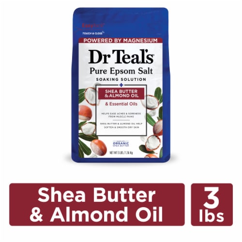 Dr Teal’s® Shea Butter & Almond Oil Epsom Salt Bath Soak Perspective: front