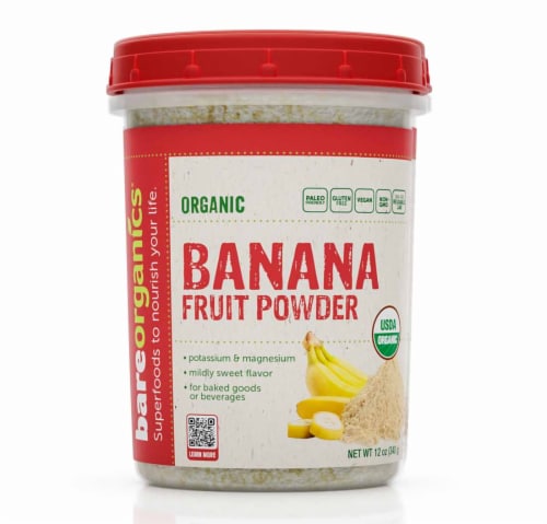 BareOrganics® Banana Fruit Powder Perspective: front